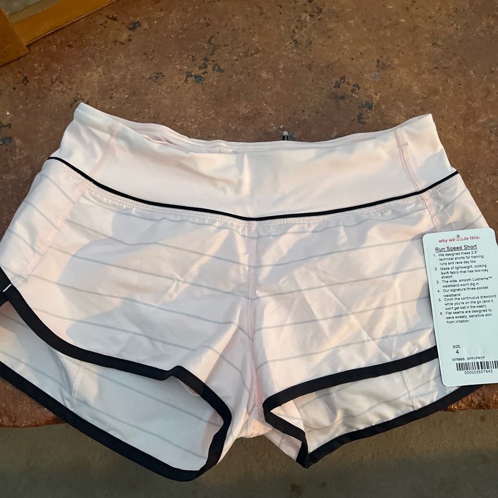 Lululemon speed shorts size 5. NWT
